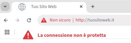 sito non sicuro